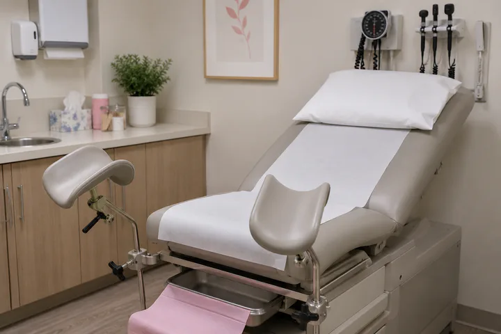 A gynaecology consultation room
